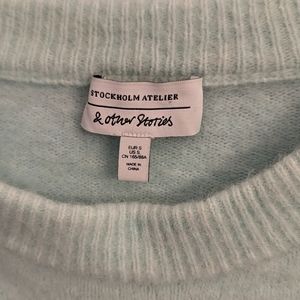 & Other Stories Sage Green Alpaca Sweater